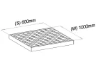 600x1000 SP-Gitterrost (30x2, 34/38, feuerverzinkt)