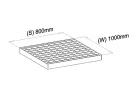 800x1000 SP-Gitterrost (30x2, 34/38, feuerverzinkt)